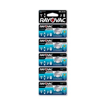 Bateria Lítio Rayovac 3V CR2016 SM-50 5UN