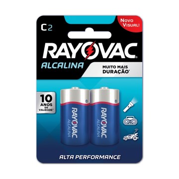 Pilha Alcalina Rayovac C 20120 SM-24 2UN