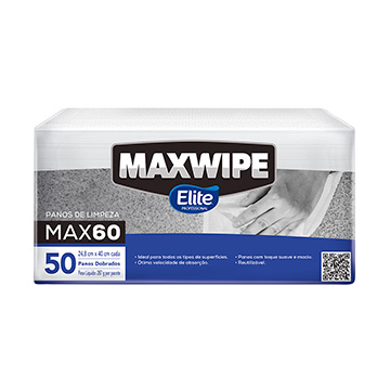 Pano Reutilizável Multiuso Maxwipe 60g 24,8x40cm PCT 50UN