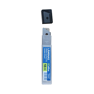 Lâmina para Estilete Go Office 18mm 10UN