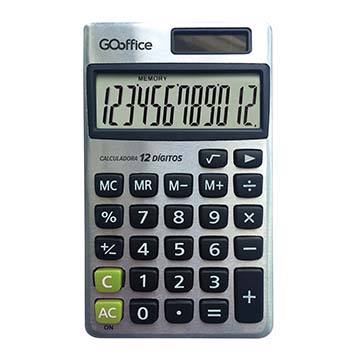 Calculadora de Bolso Go Office 12 dígitos
