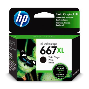 Cartucho HP 3YM81AB Preto 667XL