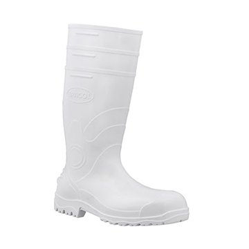 Bota PVC Bracol 85BPL600 Cano Longo Branca 38