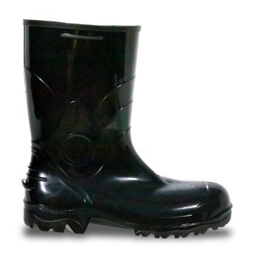 Bota PVC Bracol 80BPC200PA Cano Médio Preta Bico+Pal Aço44