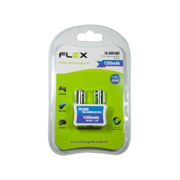 Pilha Recarregável AAA 1300 MahFlex FX-AAA13B2 2UN