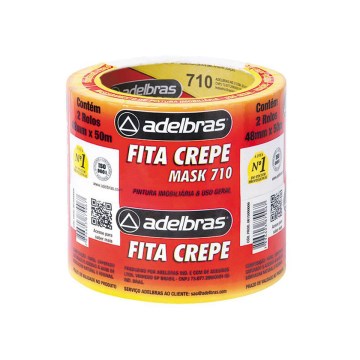 Fita Crepe Adelbrás 48mmX50m Mask 710 PCT 2UN