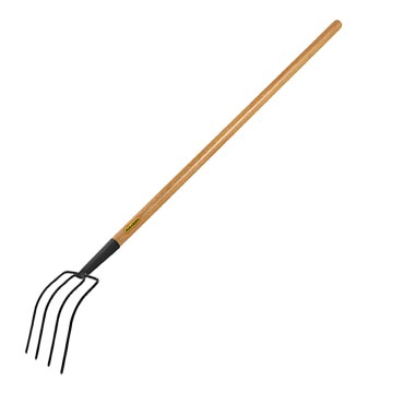 Forcado Paraboni 100.436 4 Dentes Cabo Madeira 125cm