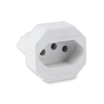 Adaptador Force Line Modelo Novo para Antigo 15AH Branco