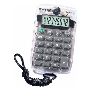 Calculadora de Bolso Procalc PC033 8 Dígitos com Cordão