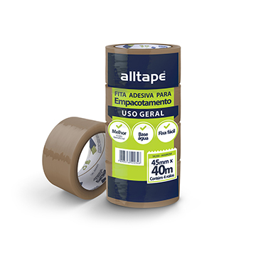 Fita Adesiva Alltape 48mmx40m Marrom PCT 4UN