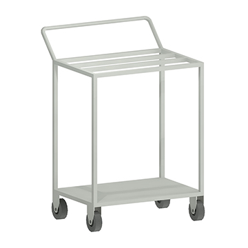 Carrinho W3 Metálico para Transporte de Materiais Branco
