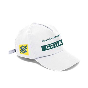 Boné Banco do Brasil Brim Branco Líder PCT 5UN