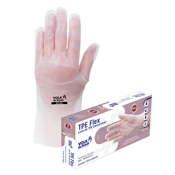 Luva Volk Termoplástico TPE Flex Incolor G