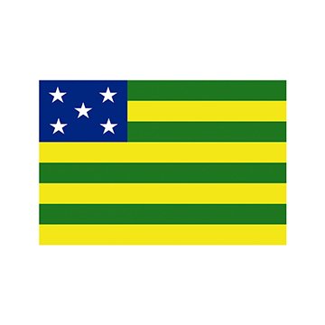 Bandeira Estadual Goiás 0,90 x 1,28M Interna