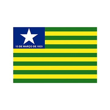 Bandeira Estadual Piauí 0,90 x 1,28M Interna