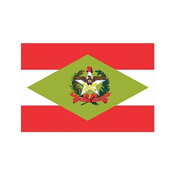 Bandeira Estadual Santa Catarina 0,90 x 1,28M Interna