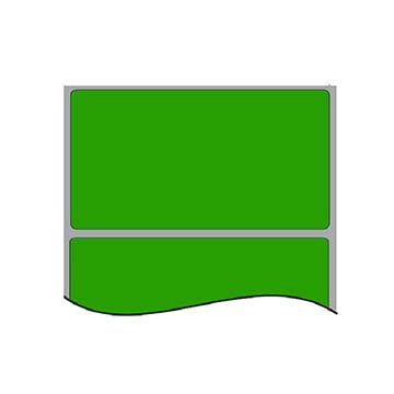 Etiqueta Adesiva 100X50mm Verde 2424C RL 200UN