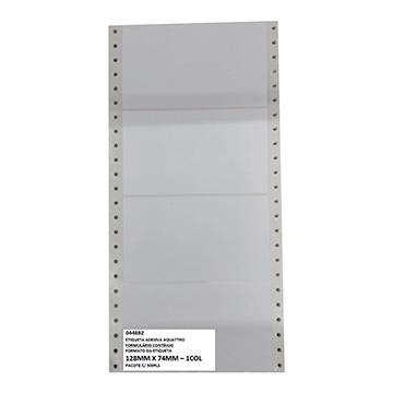 Etiqueta Adesiva Aquattro 128mmX74mm PCT 500fls
