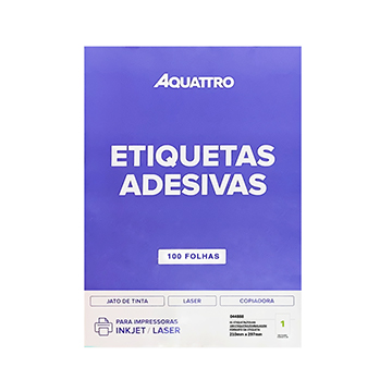 Etiqueta Adesiva Aquattro 210mmX297mm PCT 100fls