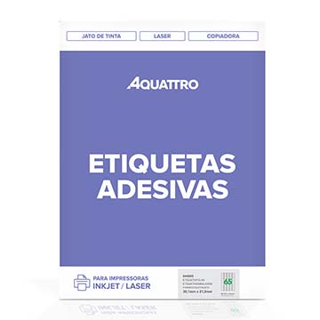 Etiqueta Adesiva Aquattro 38,1mmX21,2mm PCT 25fls