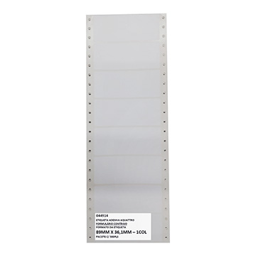 Etiqueta Adesiva Aquattro 89mmX36mm PCT 500fls