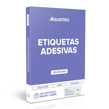 Etiqueta Adesiva Aquattro 99,1mmX38,1mm PCT 100fls