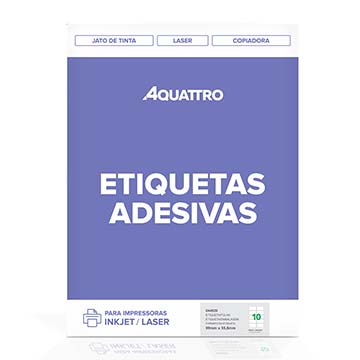 Etiqueta Adesiva Aquattro 99mmX55,8mm PCT 25fls