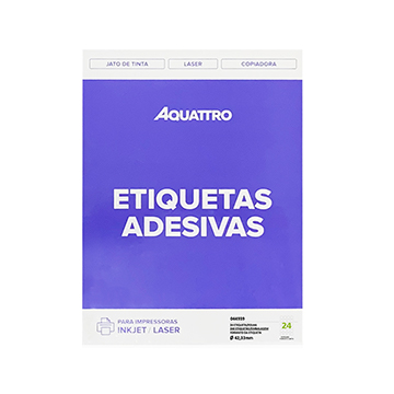 Etiqueta Adesiva Aquattro Redonda 42,33mm PCT 10fls