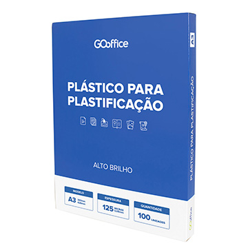 Plástico para Plastificação Go Office A3 303x426mm PCT 100UN