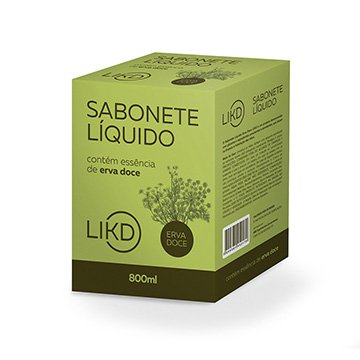 Sabonete Líquido LIKD (108 Power) Erva Doce 800ml