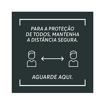Adesivo Mantenha Distanciamento DPSP PCT 5UN