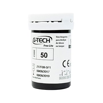 Tiras Teste Glicemia G-Tech Free Lite CX 50UN