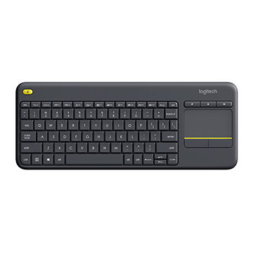 Teclado sem Fio Logitech K400 Plus com Touchpad Cinza