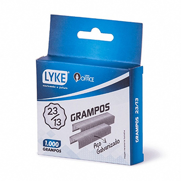 Grampo Lyke Galvanizado 23/13 CX 1.000UN