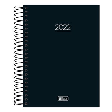Agenda 2022 Tilibra Espiral Pepper M4 Preta