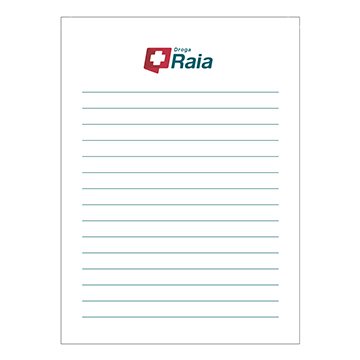 Bloco de Anotações Droga Raia