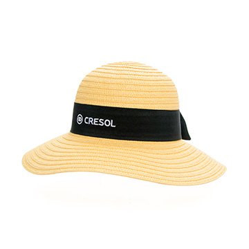 Chapéu Cresol em Fibra Natural Feminino com Tope PCT 10UN