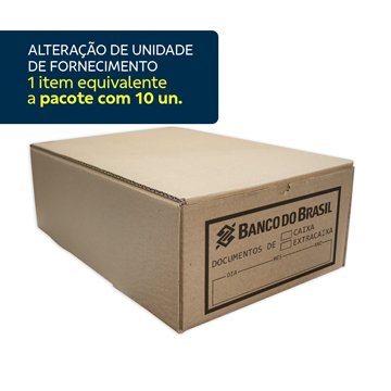 Caixa de Papelão Arquivo Geral Pequena BB PCT 10UN
