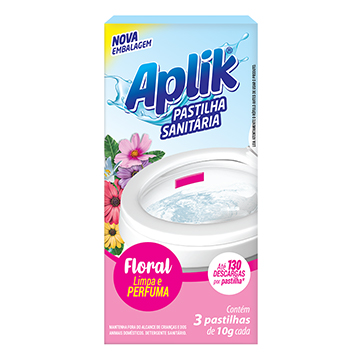 Pastilha Adesiva Aplik Floral CX 3UN