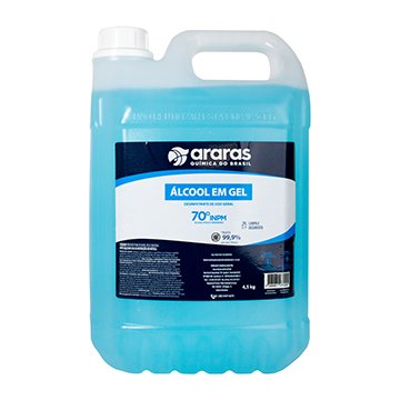 Álcool Gel 70° Araras 4,5kg