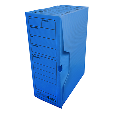 Arquivo Morto Go Office 360x130x250mm Azul 10UN