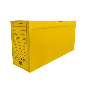 Arquivo Morto Go Office 392x185x300mm Amarelo 10UN