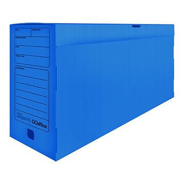 Arquivo Morto Go Office 392x185x300mm Azul 10UN