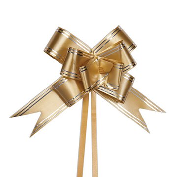 Laço Fácil para Presente Gala Dourado Liso 3,0x48cm PCT 10UN