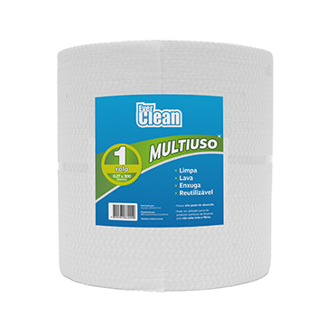 Pano Descartável Everclean Branco 35 g/m² RL 0,27x300m