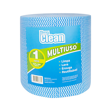 Pano Descartável Everclean Azul 35 g/m² RL 0,27x300m