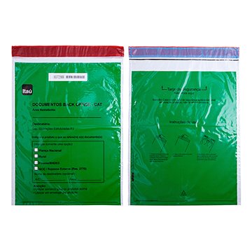 Envelope Coex Verde Docs. BackOffice Itaú PCT 10UN