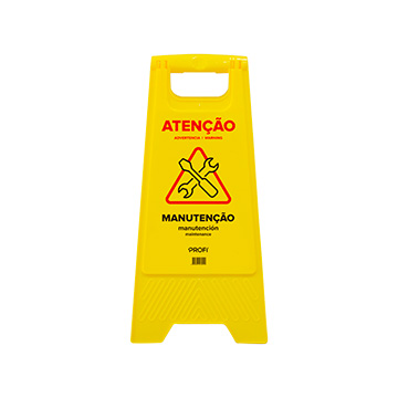 Placa de Sinalização Profi "Em Manutenção"