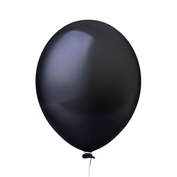 Balão de Látex 8 Preto PCT 50UN