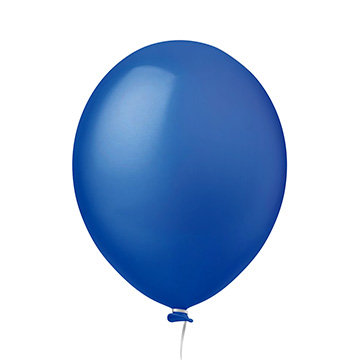 Balão de Látex 8 Azul Royal PCT 50UN